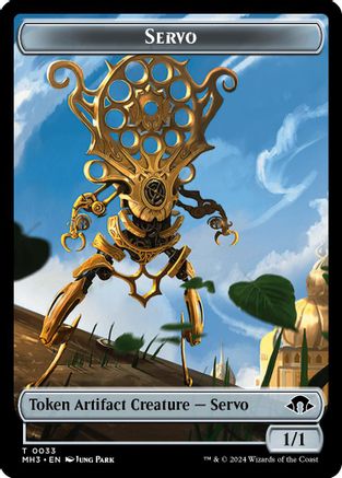 Servo // Moonfolk Double-Sided Token (MH3-33 // 12) - Modern Horizons 3 Foil