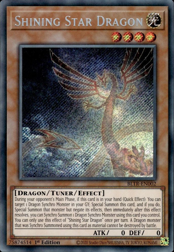 Shining Star Dragon (BLTR-EN002) - Secret Rare