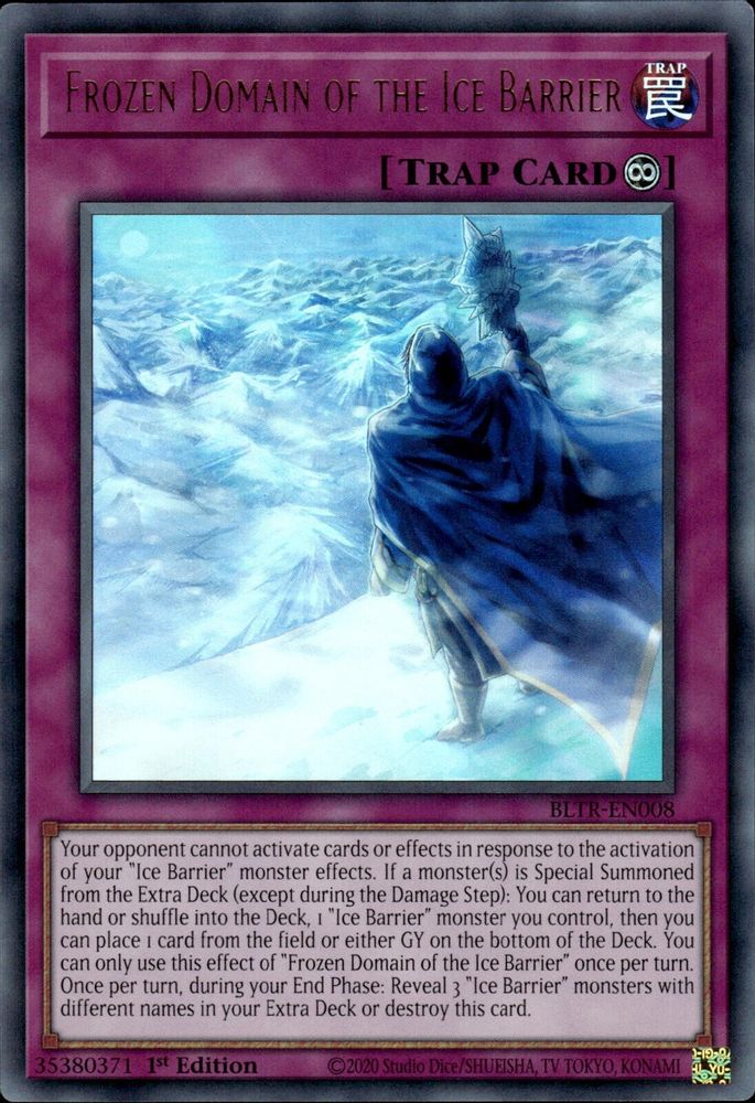 Frozen Domain of the Ice Barrier (BLTR-EN008) - Ultra Rare