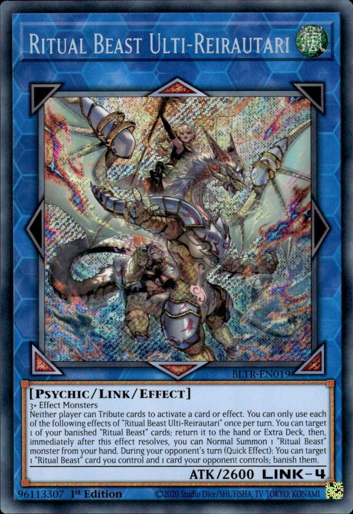 Ritual Beast Ulti-Reirautari (BLTR-EN019) - Secret Rare