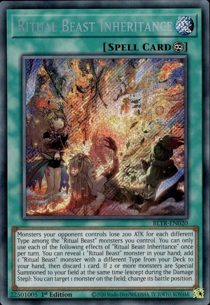 Ritual Beast Inheritance (BLTR-EN020) - Secret Rare