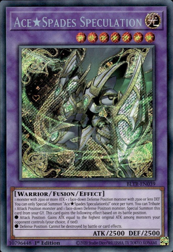 Ace Spades Speculation (BLTR-EN039) - Secret Rare