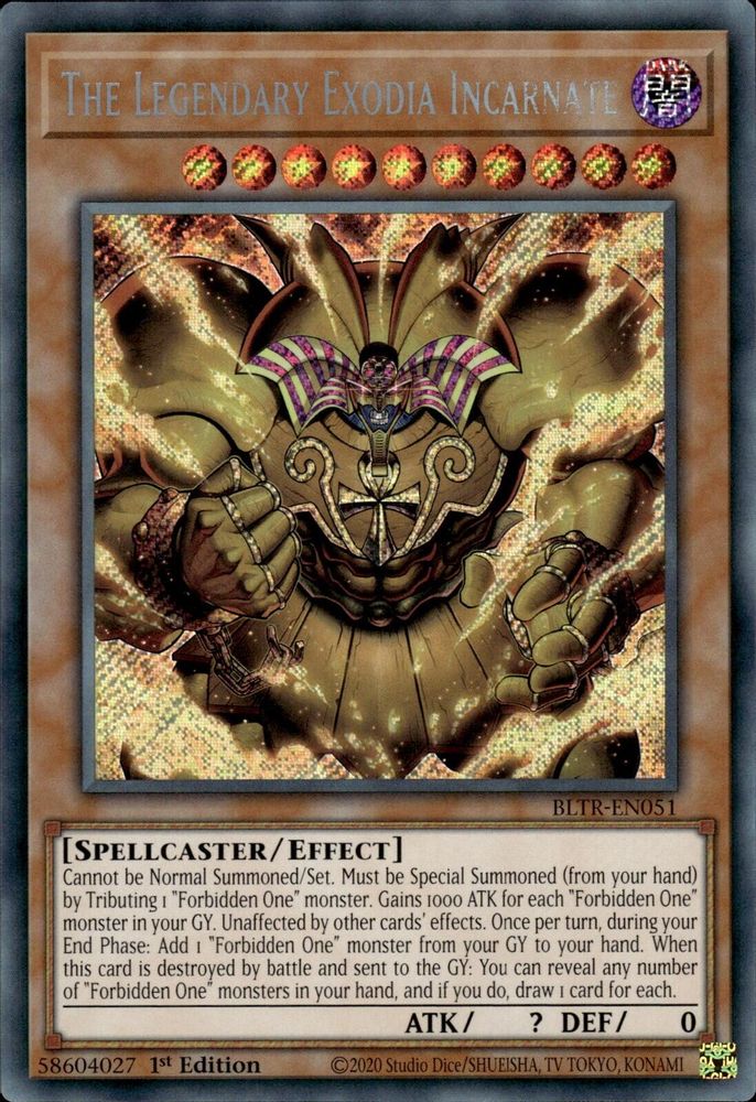 The Legendary Exodia Incarnate (BLTR-EN051) - Secret Rare