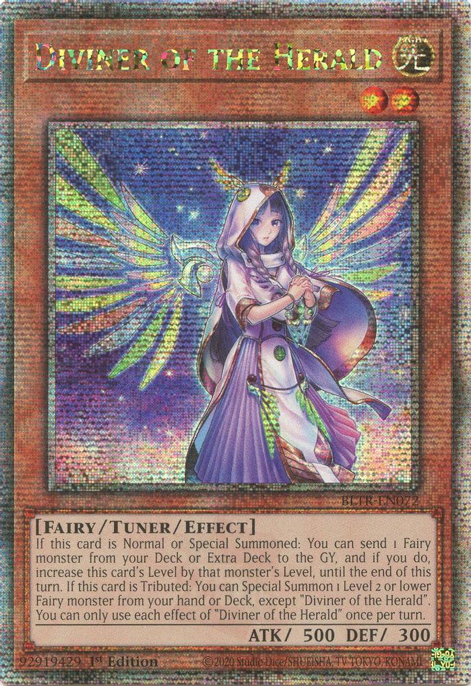 Diviner of the Herald (Quarter Century Secret Rare) (BLTR-EN072) - Quarter Century Secret Rare