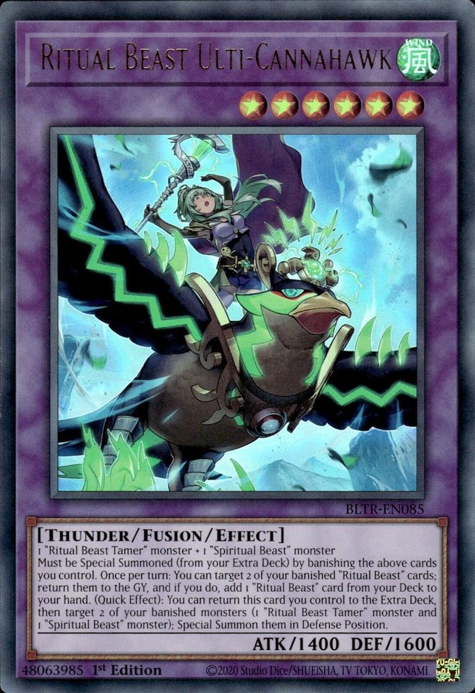 Ritual Beast Ulti-Cannahawk (Alternate Art) (BLTR-EN085) - Ultra Rare