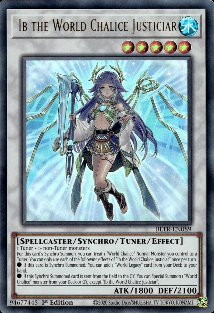 Ib the World Chalice Justiciar (BLTR-EN089) - Ultra Rare