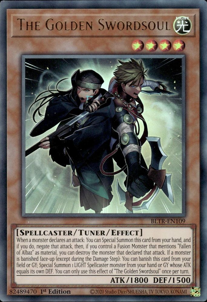 The Golden Swordsoul (BLTR-EN109) - Ultra Rare