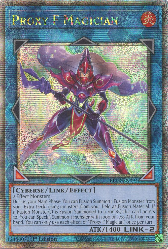 Proxy F Magicien (Quart de siècle secret rare) [BLTR-EN094] Quart de siècle secret rare 