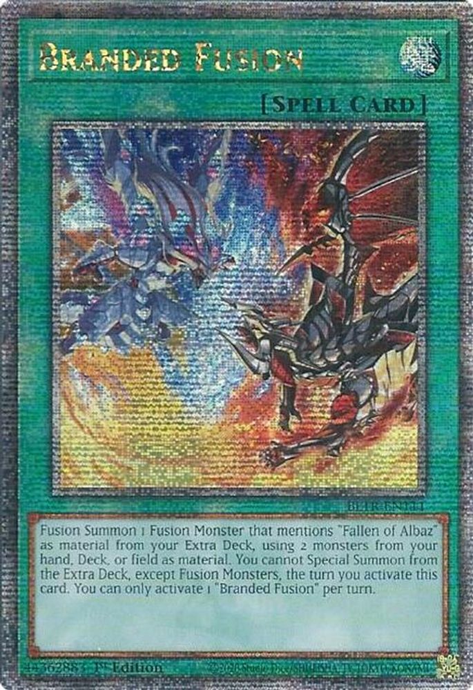 Fusion de marque (Quarter Century Secret Rare) [BLTR-EN111] Quarter Century Secret Rare 