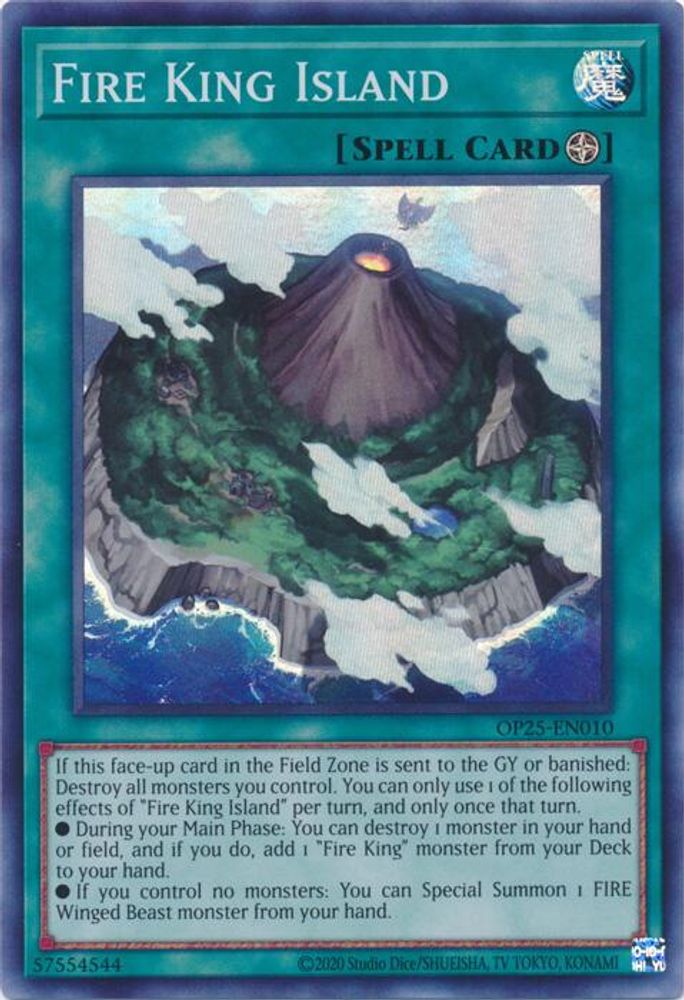 Fire King Island (OP25-EN010) - Super Rare