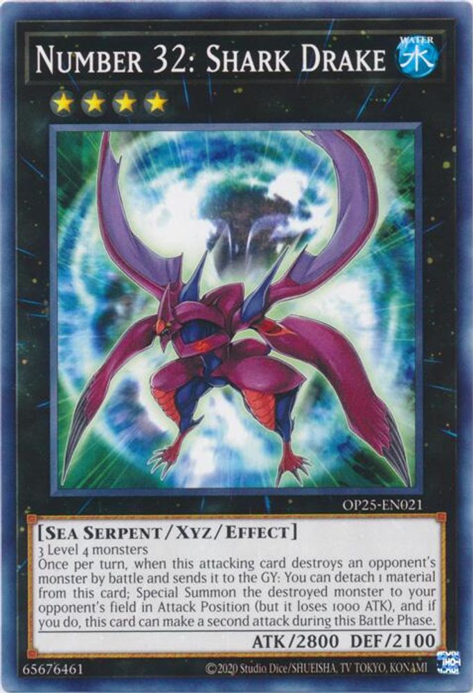 Number 32: Shark Drake (OP25-EN021) - Common
