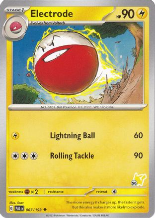 Électrode (067/193) (Timbre Pikachu #56) [Battle Academy 2024] 