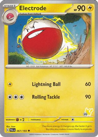 Electrode - Pikachu 25  - Uncommon