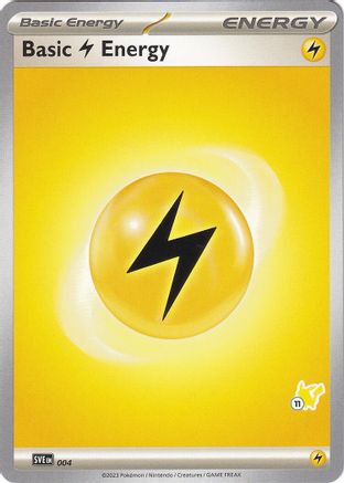 Énergie de foudre de base (004) (Timbre Pikachu #11) [Battle Academy 2024] 