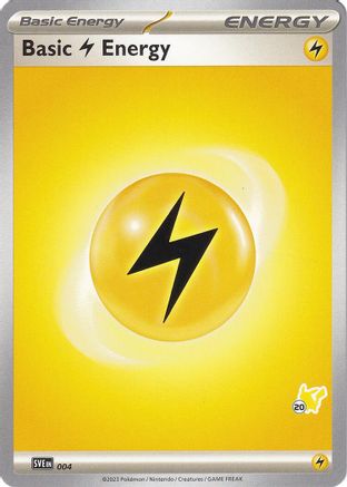 Énergie de foudre de base (004) (Timbre Pikachu #20) [Battle Academy 2024] 