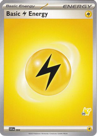Énergie de foudre de base (004) (Timbre Pikachu #22) [Battle Academy 2024] 