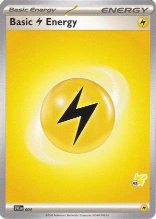 Énergie de foudre de base (004) (Timbre Pikachu #43) [Battle Academy 2024] 
