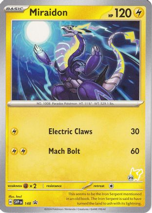 Miraidon (148) (Timbre Pikachu #23) [Battle Academy 2024] 