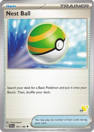 Nest Ball - Pikachu 44 181/198  - Uncommon