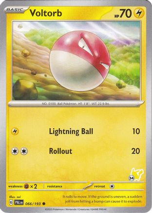 Voltorb - Pikachu 34  - Common