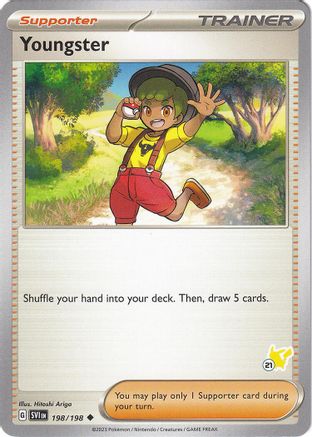 Youngster - Pikachu 21  - Uncommon