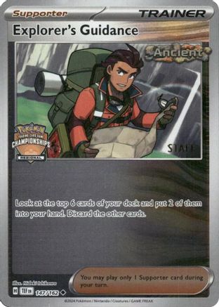 Explorer's Guidance (Regional Championships) [Staff] 147/162  - Reverse Holofoil - Uncommon