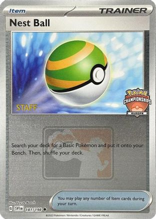 Nest Ball (Europe Championships) [Staff] 181/198  - Reverse Holofoil - Uncommon
