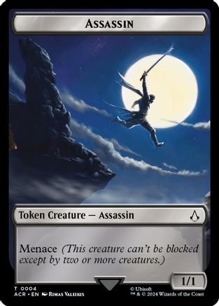 Assassin // Phobos Double-Sided Token (ACR-4 // 5) - Assassin's Creed Tokens Foil