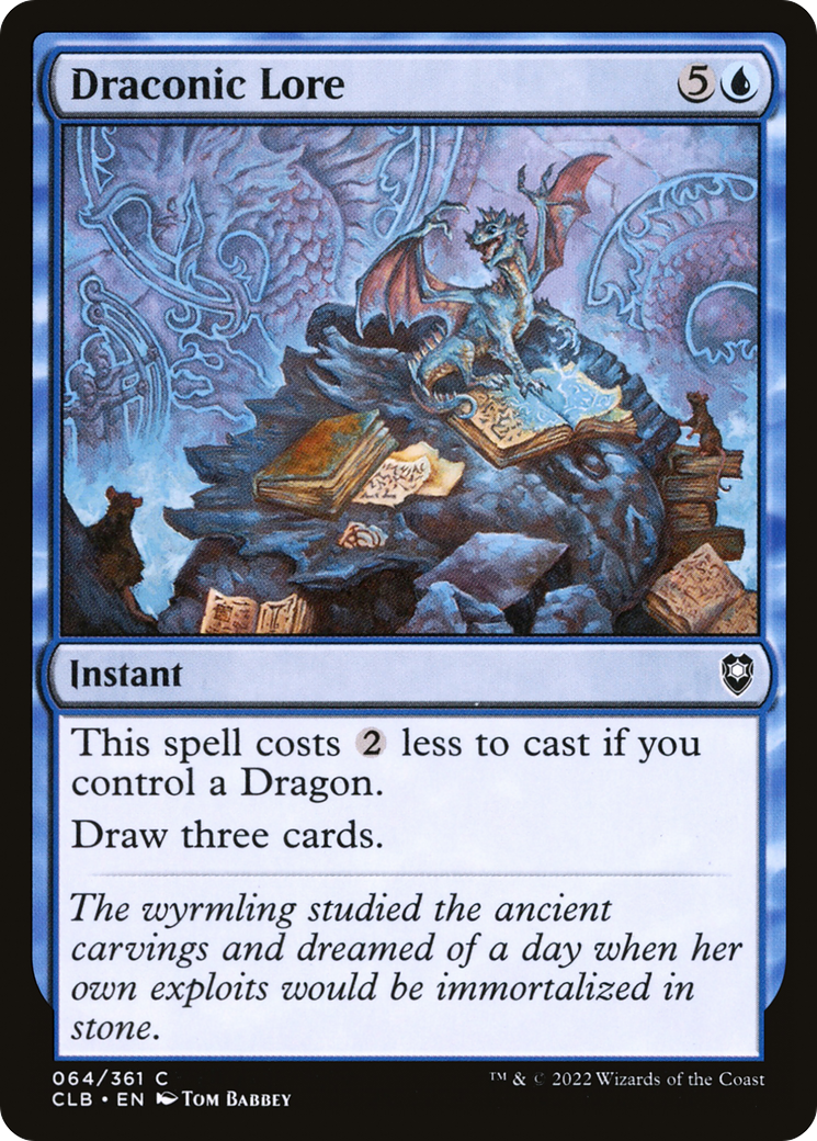 Connaissance draconique [Commander Legends : Bataille de Baldur's Gate] 