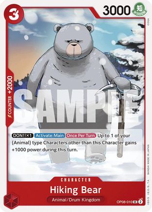 Hiking Bear (OP08-010) - Uncommon