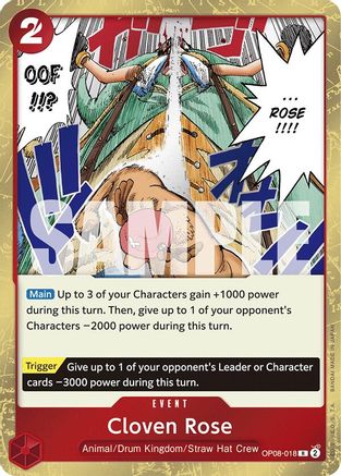 Cloven Rose (OP08-018) - Rare