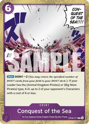 Conquest of the Sea (OP08-077) - Rare