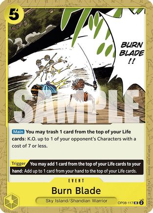 Burn Blade (OP08-117) - Uncommon