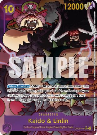 Kaido & Linlin (Parallel) (OP08-119) - Secret Rare