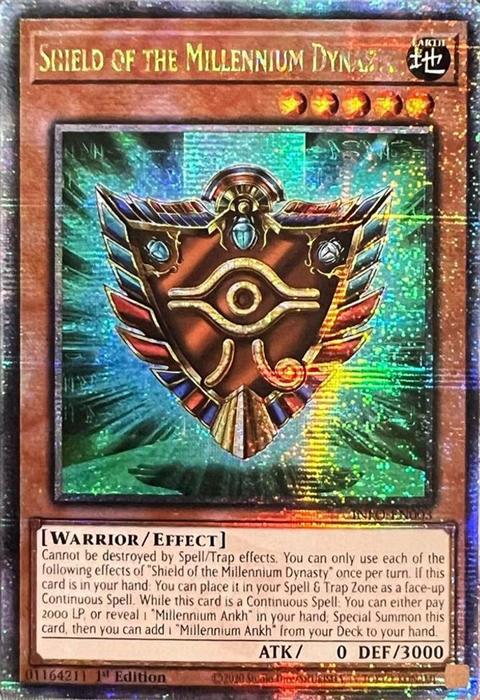 Shield of the Millennium Dynasty (Quarter Century Secret Rare) (INFO-EN003) - Quarter Century Secret Rare
