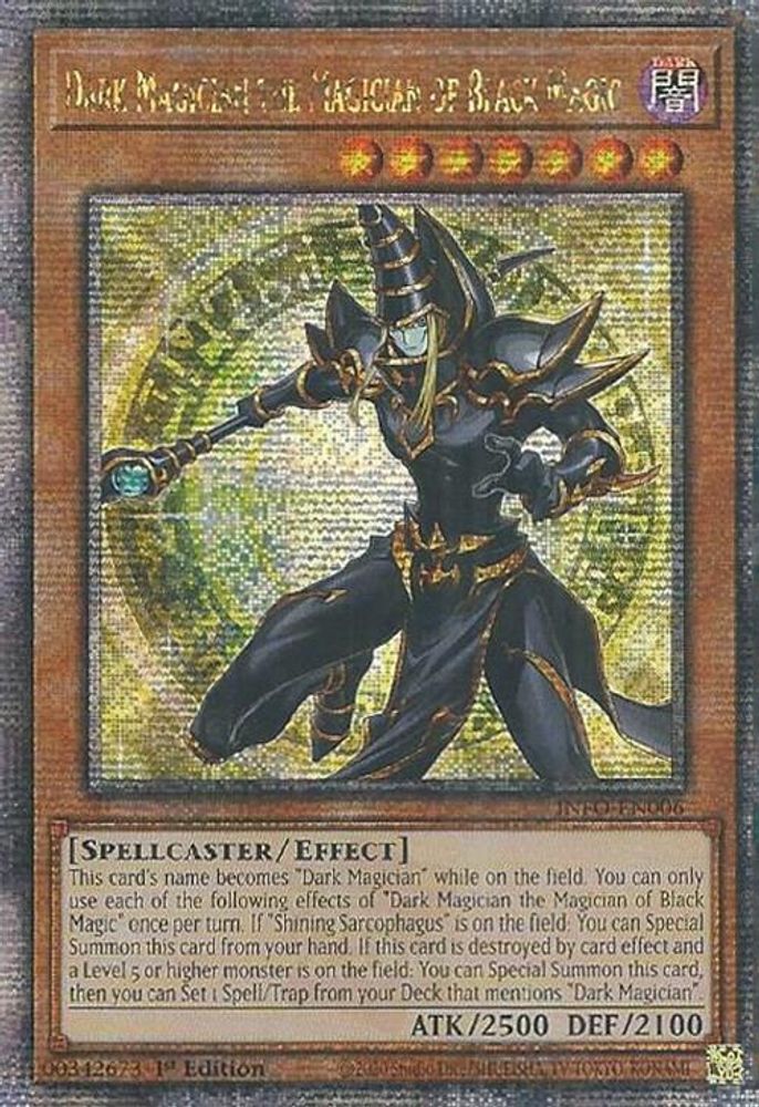 Dark Magician the Magician of Black Magic (Quarter Century Secret Rare) (INFO-EN006) - Quarter Century Secret Rare
