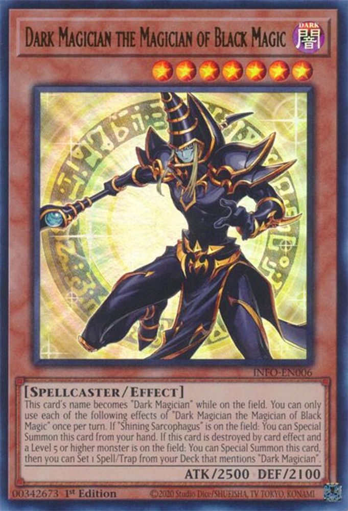 Dark Magician the Magician of Black Magic (INFO-EN006) - Ultra Rare