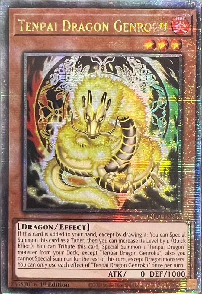 Tenpai Dragon Genroku (Quarter Century Secret Rare) (INFO-EN019) - The Infinite Forbidden 1st Edition