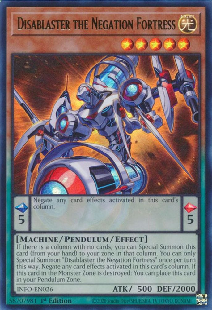 Disablaster the Negation Fortress (INFO-EN026) - Ultra Rare