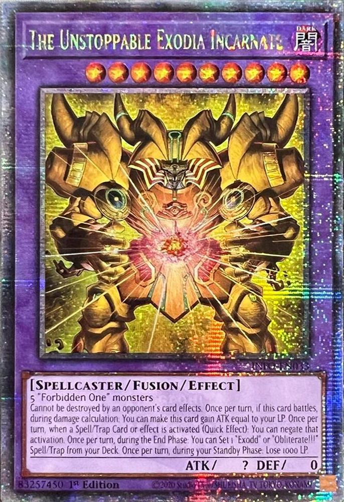 L'Inarrêtable Exodia Incarné (Quarter Century Secret Rare) [INFO-EN033] Quarter Century Secret Rare 
