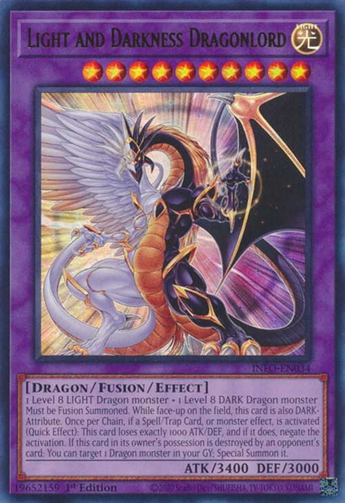 Light and Darkness Dragonlord (INFO-EN034) - Ultra Rare