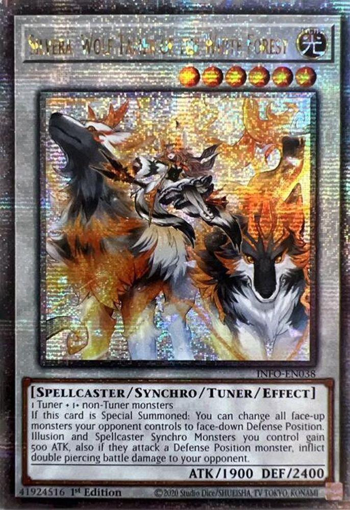 Silvera, Wolf Tamer of the White Forest (Quarter Century Secret Rare) (INFO-EN038) - Quarter Century Secret Rare