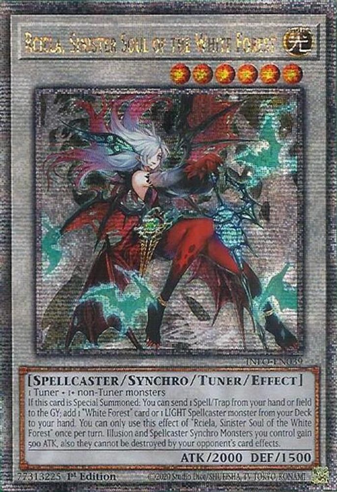 Rciela, Sinister Soul of the White Forest (Quarter Century Secret Rare) (INFO-EN039) - Quarter Century Secret Rare