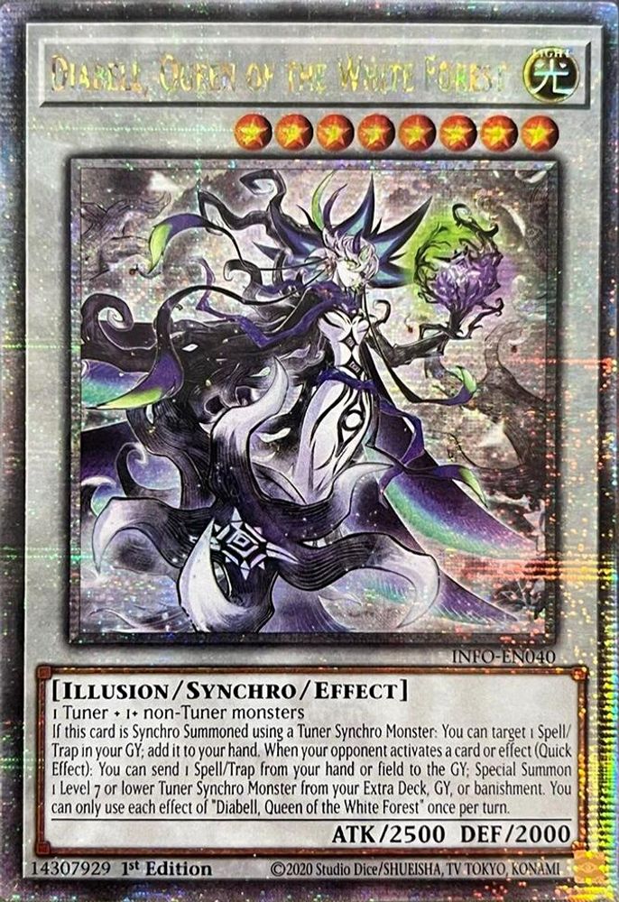 Diabell, Queen of the White Forest (Quarter Century Secret Rare) (INFO-EN040) - Quarter Century Secret Rare