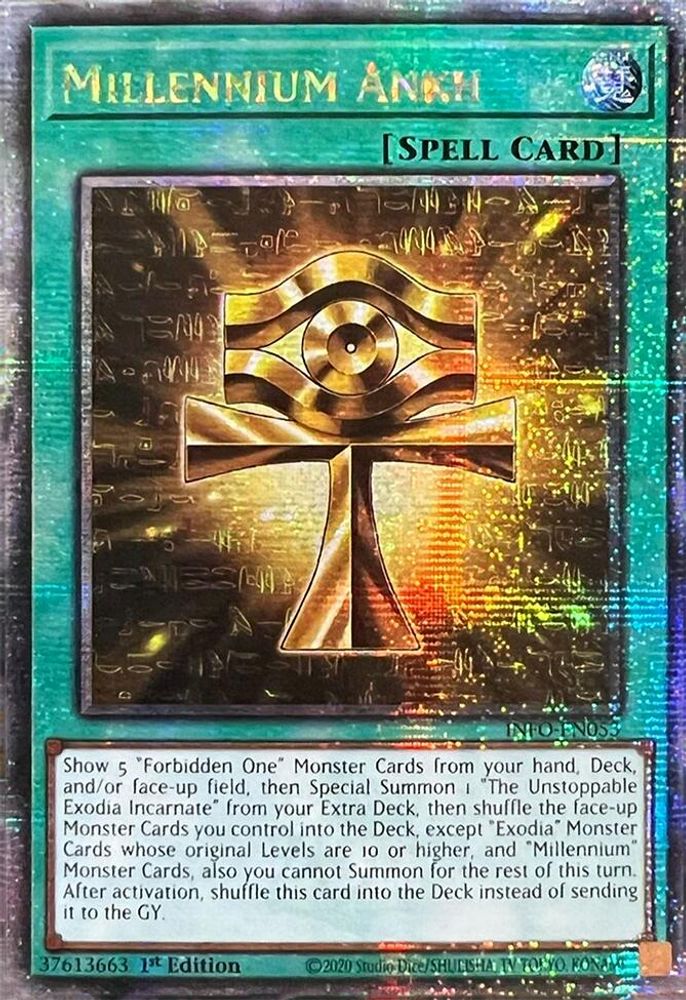 Millennium Ankh (Quarter Century Secret Rare) (INFO-EN053) - Quarter Century Secret Rare