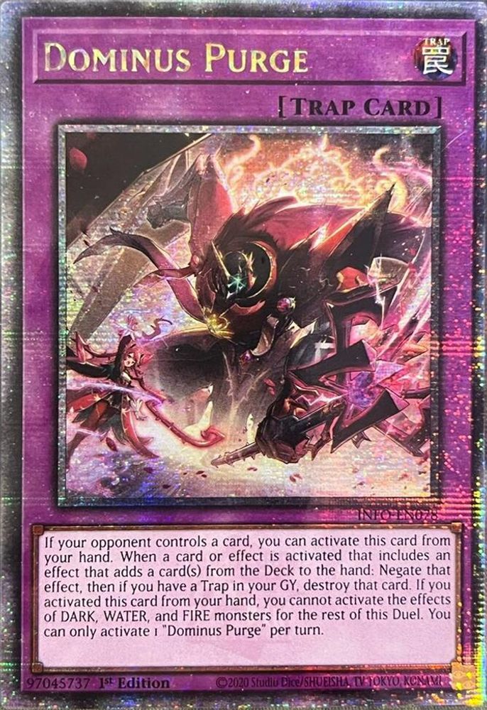 Dominus Purge (Quarter Century Secret Rare) (INFO-EN078) - Quarter Century Secret Rare