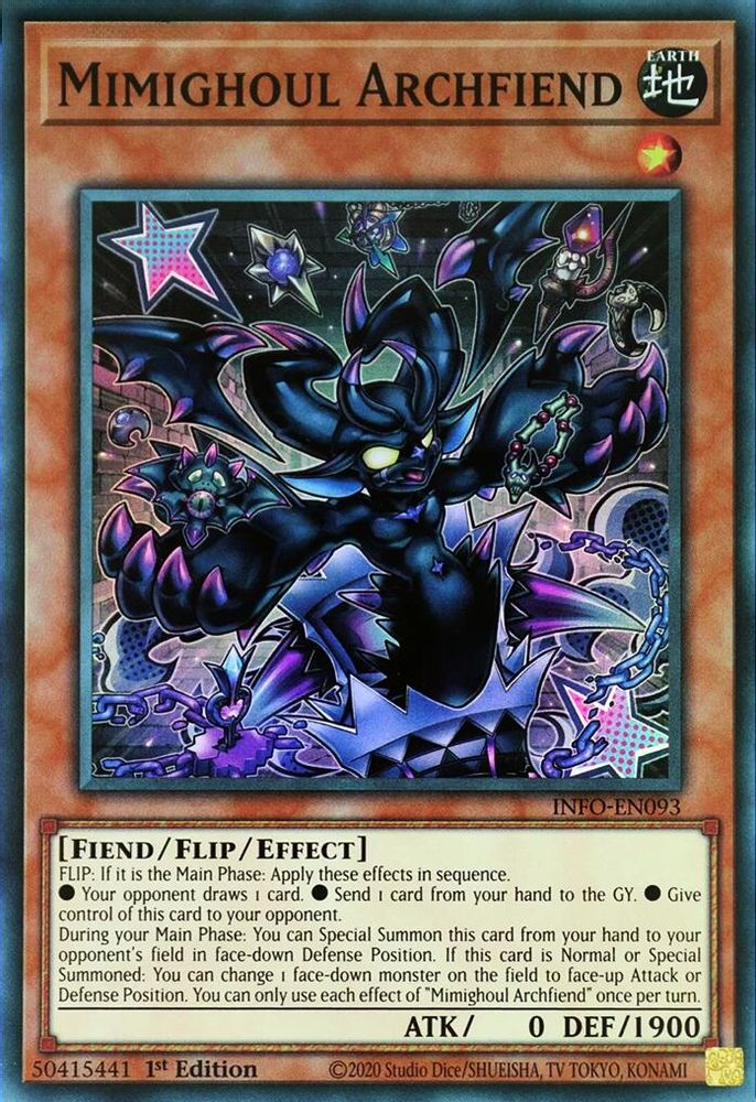 Mimighoul Archfiend (INFO-EN093) - Super Rare