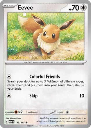 Eevee (Pokemon Together) 133/165  - Promo