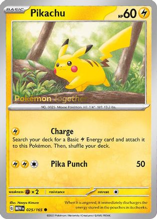 Pikachu (Pokemon Together) 025/165  - Promo