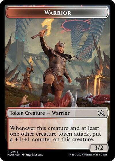 Guerrier // Phyrexian Hydra (0012) Jeton double face [Marche des jetons machine] 